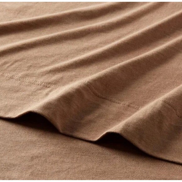 Queen Cotton Jersey Sheet Set Brown Heather – Threshold – NEW - Picture 3 of 6